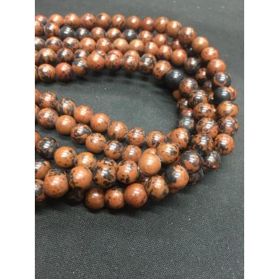 8mm DOĞAL TAŞ OBSİDYEN TAŞI NO:3