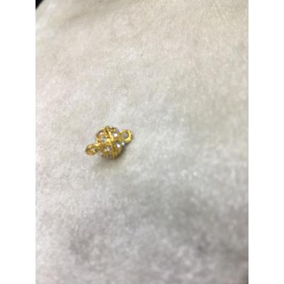 8mm Gold Renk Taşlı Top Mıknatıslı Klipsler