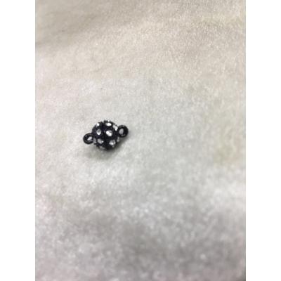 8mm Siyah Renk Taşlı Top Mıknatıslı Klipsler