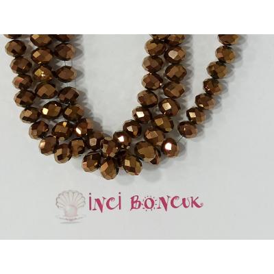 8mm Yuvarlak Kesim Kristal Boncuk No: 19