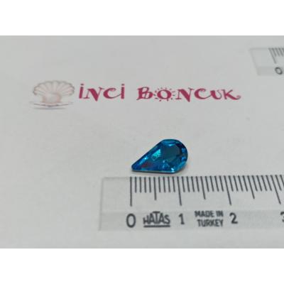 8x13mm Yapıştırma Rivoli Kristal Taş No: 1