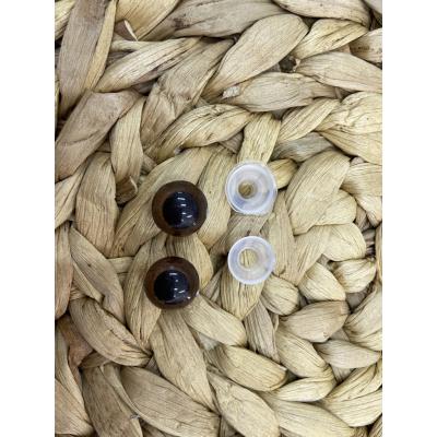 AMİGURUMİ GÖZ KAHVERENGİ 1 CM (ÇİFT)