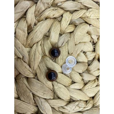 AMİGURUMİ GÖZ KAHVERENGİ 8 MM (ÇİFT)