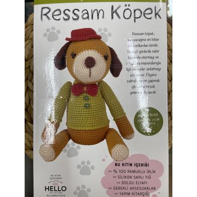 AMİGURUMİ KİTİ RESSAM KÖPEK