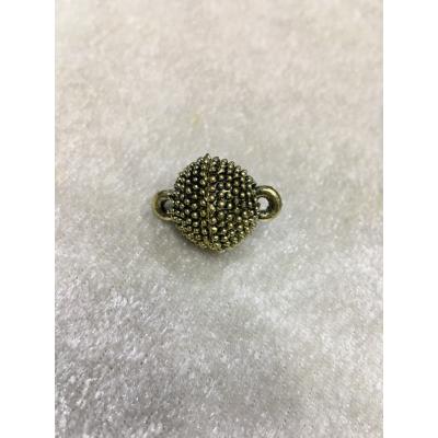 Antikyeşil Renk 12mm Mıknatıslı Yuvarlak Kapama Tırtıklı