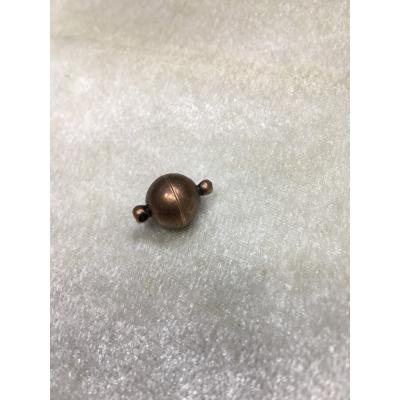 Bakır Renk 10mm Mıknatıslı Yuvarlak Kapama Düz