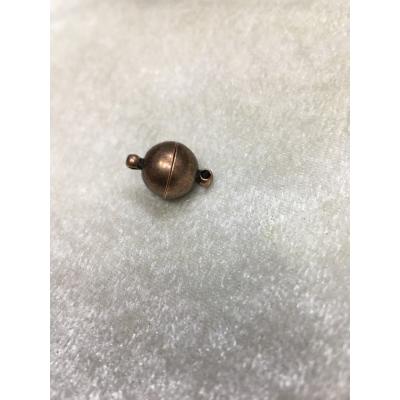 Bakır Renk 12mm Mıknatıslı Yuvarlak Kapama Düz