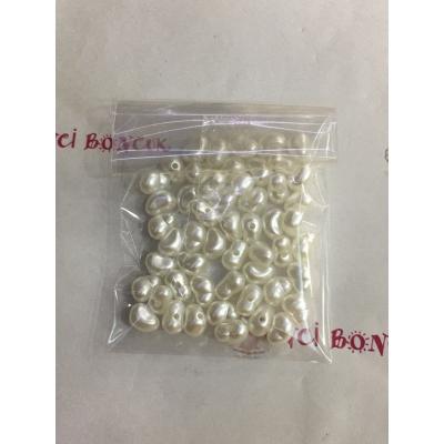 Beyaz Renk Polyester (Şekilsiz) İnci 10 Gram