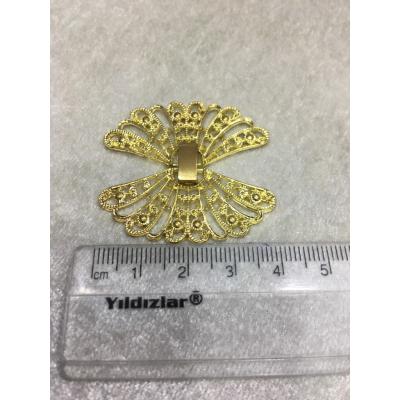 Büyük Boy Gold Renk Kelebek Kapama