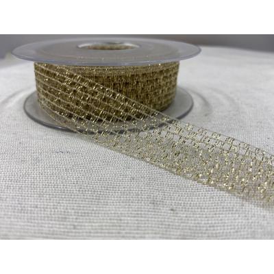 FİLE KURDELE ALTIN SARI 2,5 CM / 1 METRE