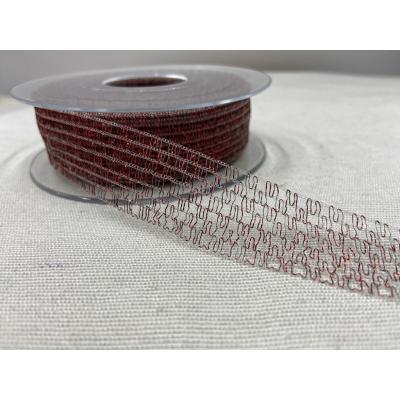 FİLE KURDELE KIRMIZI 2,5 CM / 1 METRE