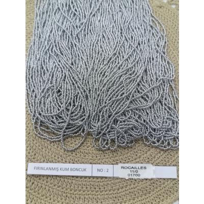 FIRINLANMIŞ KUM BONCUK NO:2 GÜMÜŞ (ROCAILLES 11/00 01700)