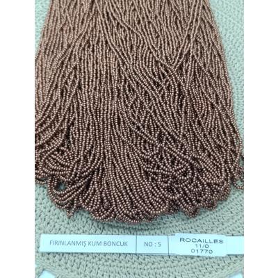 FIRINLANMIŞ KUM BONCUK NO:5 MAT ROZ (ROCAILLES 11/00 01770)