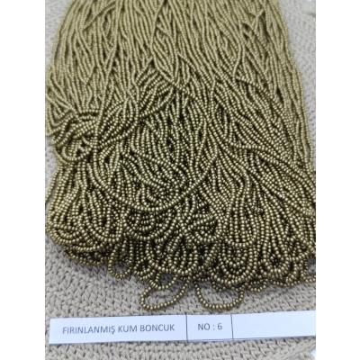 FIRINLANMIŞ KUM BONCUK NO:6 ANTİK (ROCAILLES 11/00 01700)