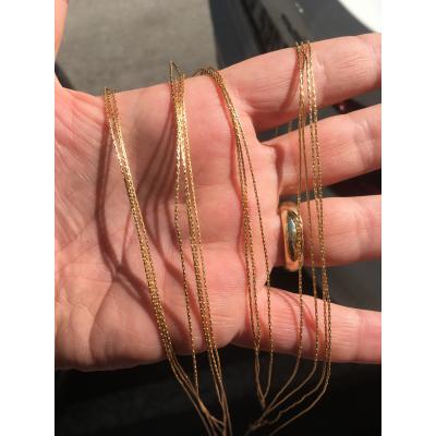 Gold Kaplama Zincir No: 19