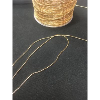 Gold Kaplama Zincir No:38 (0.8mm Tırnak Makası Zinciri)