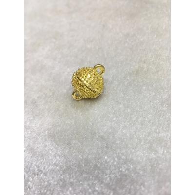 Gold Renk 12mm Mıknatıslı Yuvarlak Kapama Tırtıklı