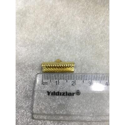 (ADET FİYATIDIR) Gold Renk 2cm Timsah Kapa...