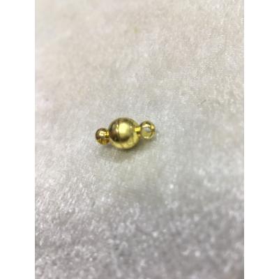 Gold Renk 6mm Mıknatıslı Yuvarlak Kapama Düz