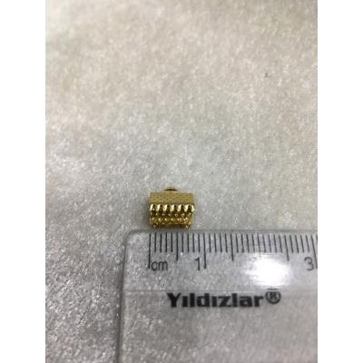 (ADET FİYATIDIR) Gold Renk 7mm Timsah Kapa...