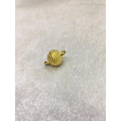 Gold Renk 8mm Mıknatıslı Yuvarlak Kapama Tırtıklı
