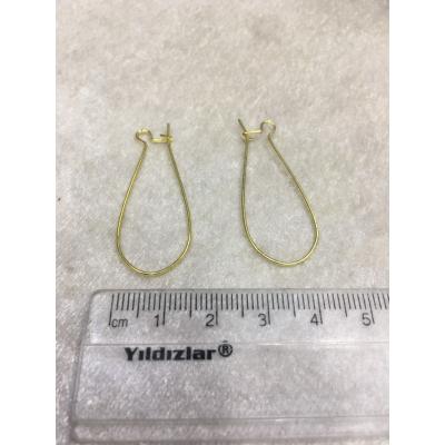 Gold Renk Küpe Klipsi No:55