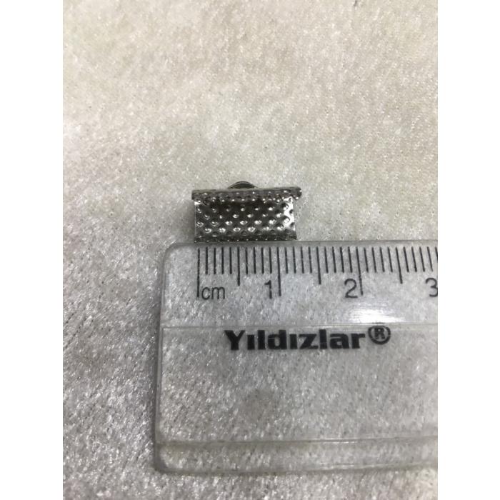 (ADET FİYATIDIR) Gümüş Renk 1.2cm Timsah K...
