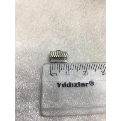 (ADET FİYATIDIR) Gümüş Renk 1cm Timsah Kap...