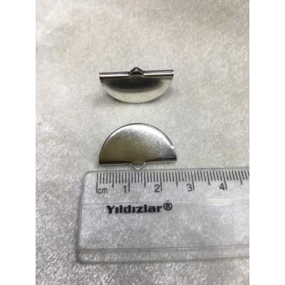 (ADET FİYATIDIR) Gümüş Renk 2.5 cm Bombeli...