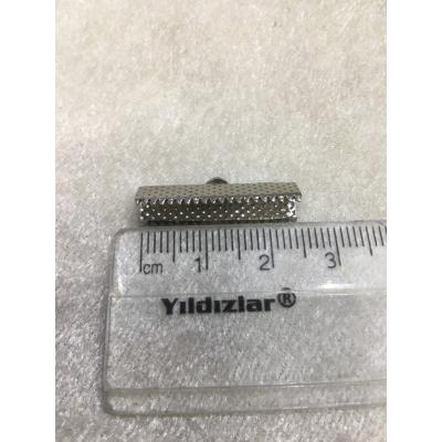 (ADET FİYATIDIR) Gümüş Renk 2.5cm Timsah K...