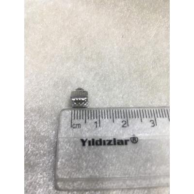 (ADET FİYATIDIR) Gümüş Renk 5mm Timsah Kap...