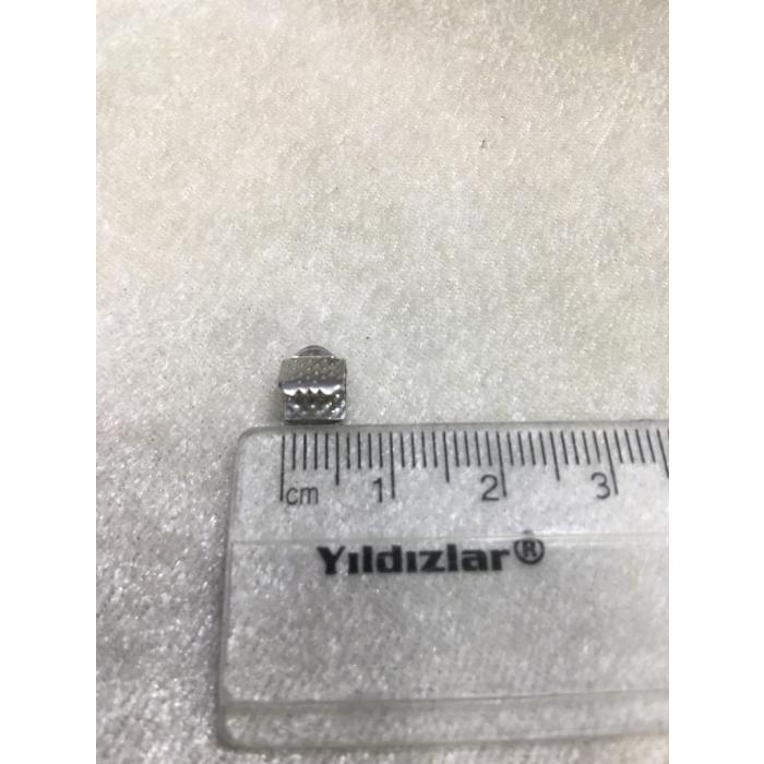 (ADET FİYATIDIR) Gümüş Renk 5mm Timsah Kap...