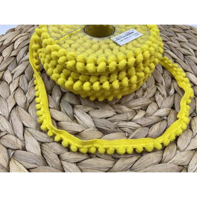 İNCE ŞERİT PONPON SARI / 1 METRE