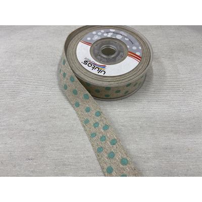 JÜT MİNT YEŞİL PUANTİYELİ 2,5 CM / 1 METRE