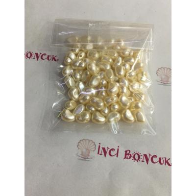 Krem Renk Polyester (Şekilsiz) İnci 10 Gram 5 TL