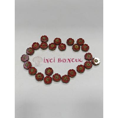 Küçük Boy 9mm Çapında Çek Kristal Boncuklar No: 3 (Adet Fiyatıdır)