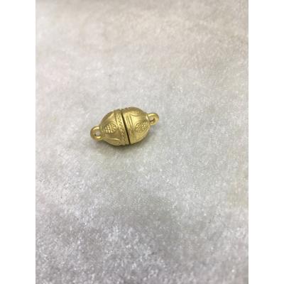 Mat Gold Renk 12mm Mıknatıslı Yuvarlak Kapama Düz