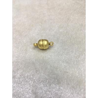 Mat Gold Renk 8mm Mıknatıslı Yuvarlak Kapama Düz