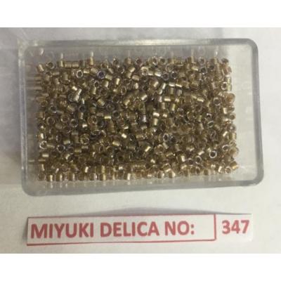 No: 347 Miyuki Delica 11/0 DB907 Sedefli Şeffaf Kahve (5 gram)