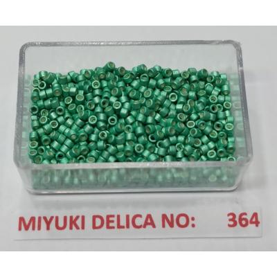 No: 364 Miyuki Delica 11/0 DB1182 Mat Kaplama Yeşil (5 gram)