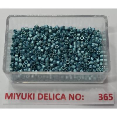 No: 365 Miyuki Delica 11/0 DB1183 Mat Kaplama Turkuaz Mavi (5 gram)