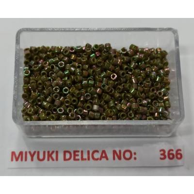 No: 366 Miyuki Delica 11/0 DB133 Kaplama Yanar Döner Yeşil (5 gram)