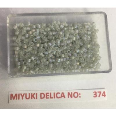 No: 374 Miyuki Delica 11/0 DB1286 Yanar Döner Mat Gri (5 gram)