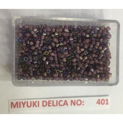 No: 401 Miyuki Delica 11/0 DB1792 Rainbow Açık Mürdüm (5 gram)