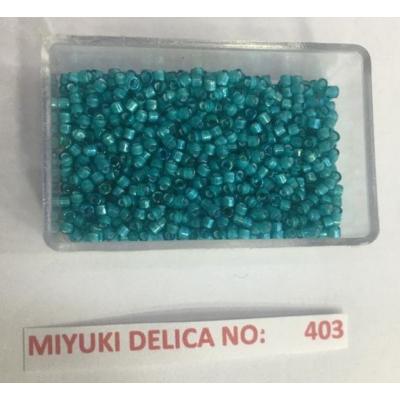 No: 403 Miyuki Delica 11/0 DB1782 Alacalı Yeşil (5 gram)