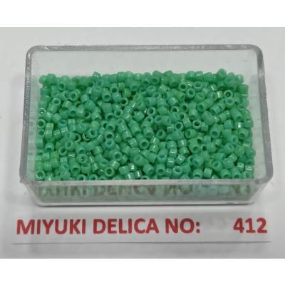 No: 412 Miyuki Delica 11/0 DB2125 Opak Yeşil (5 gram)