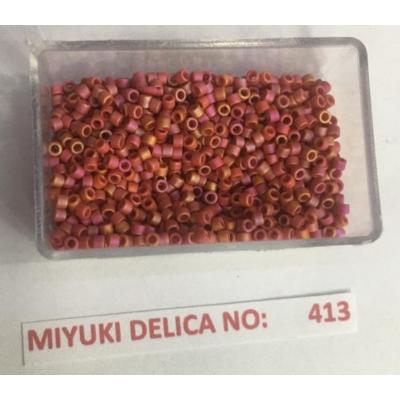 No: 413 Miyuki Delica 11/0 DB2306 Mat Rainbow Gül Kurusu (5 gram)