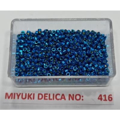 No: 416 Miyuki Delica 11/0 DB2514 Galvaniz Kaplama Mavi (5 gram)