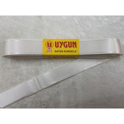 SATEN KURDELE KREM 20 MM / 10 METRE
