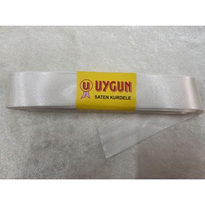 SATEN KURDELE KREM 30 MM / 10 METRE